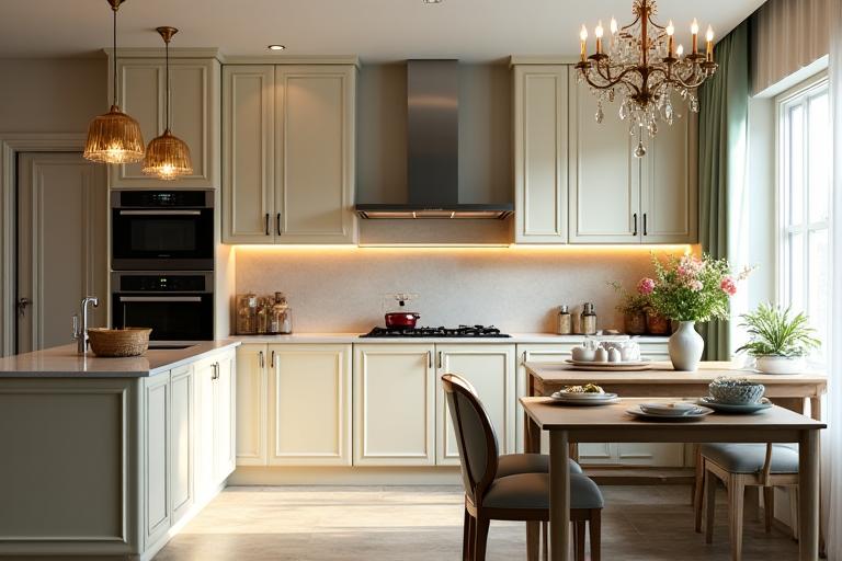 Ananya Reddy's elegant classic kitchen designed by UniHomes.